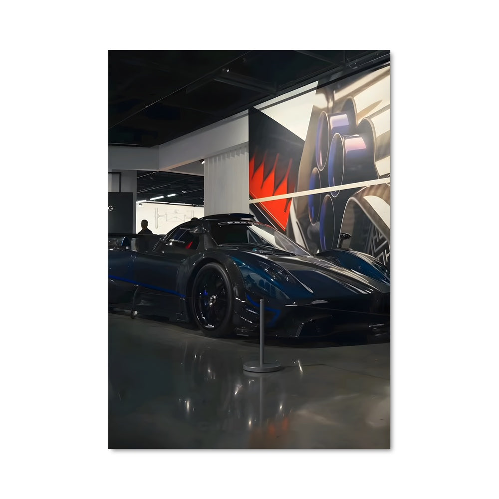 Poster Zonda Noir & Bleu