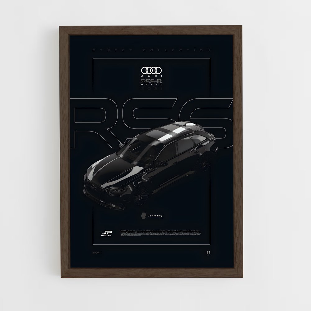 audi-11 cadre Bois foncé