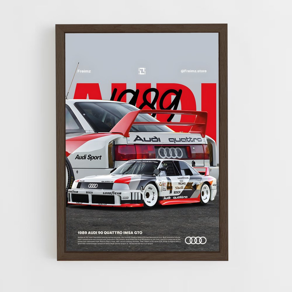 audi-12 cadre Bois foncé
