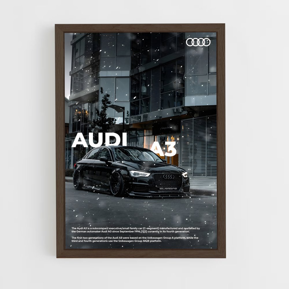 audi-17 cadre Bois foncé