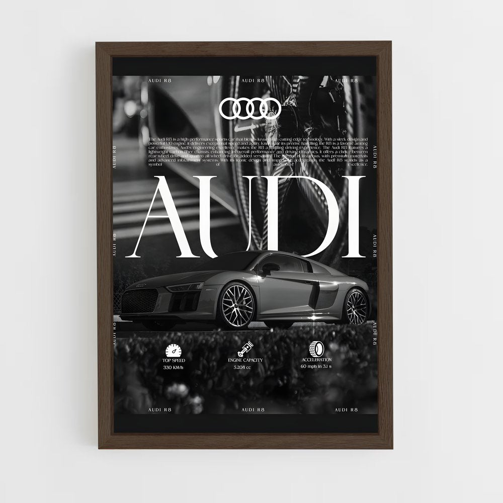 audi-18 cadre Bois foncé