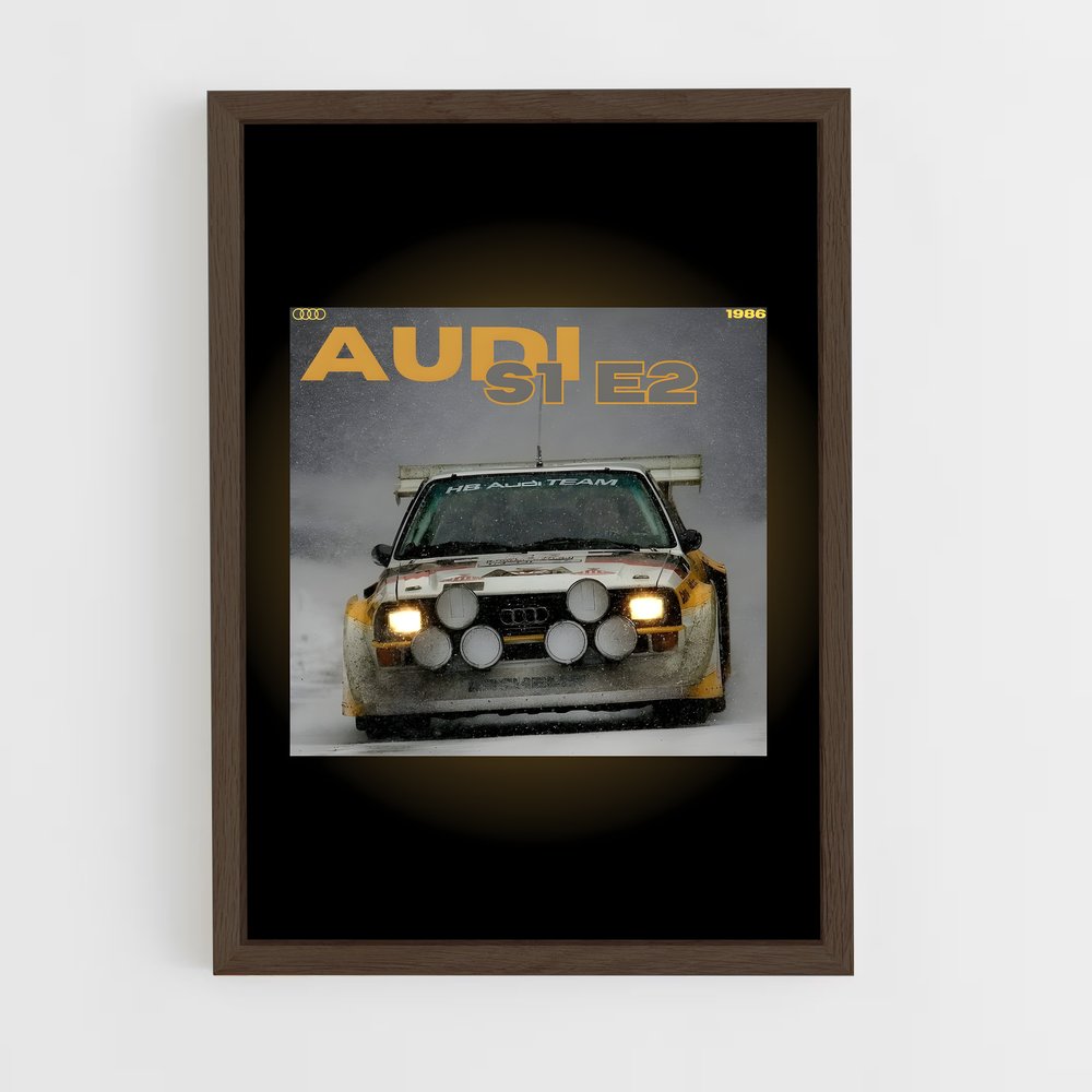 audi-19 cadre Bois foncé
