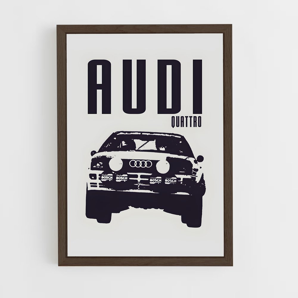 audi-7 cadre Bois foncé
