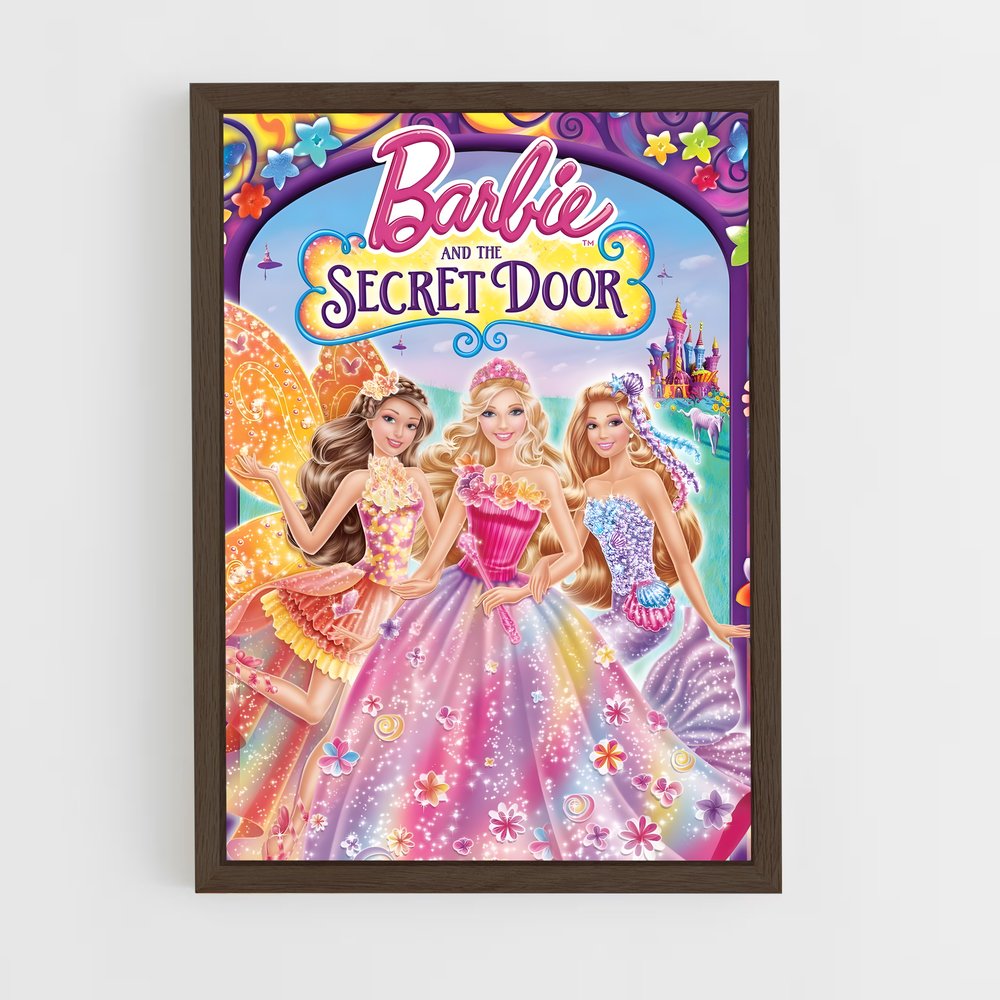 barbie-1 cadre Bois foncé