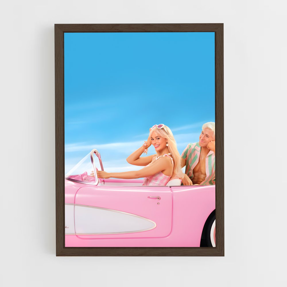 barbie-8 cadre Bois foncé