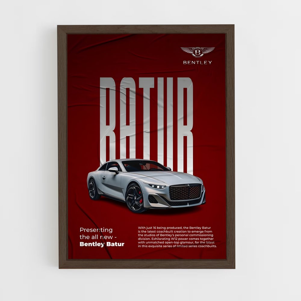 bentley-2 cadre Bois foncé
