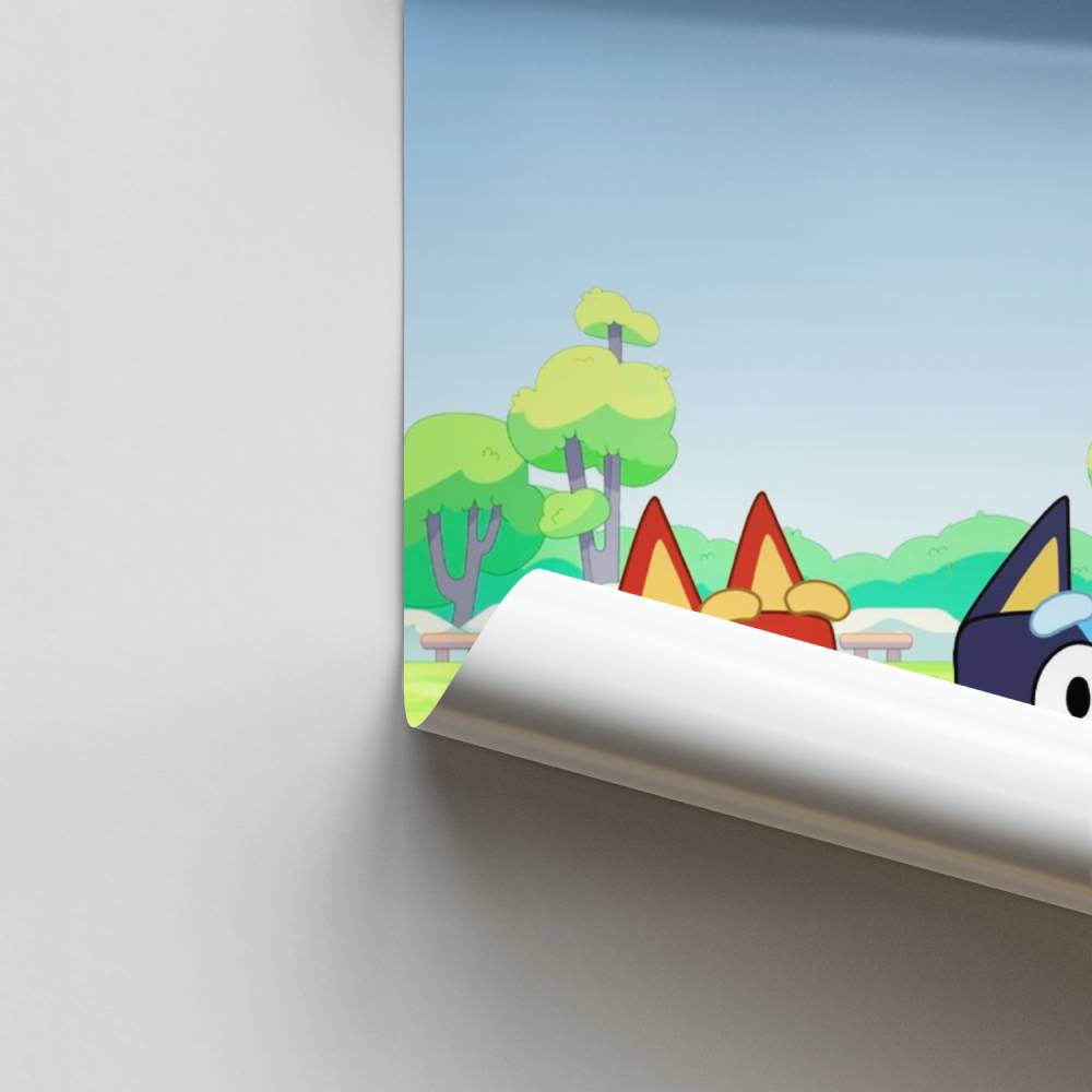 Poster della racchetta Bluey