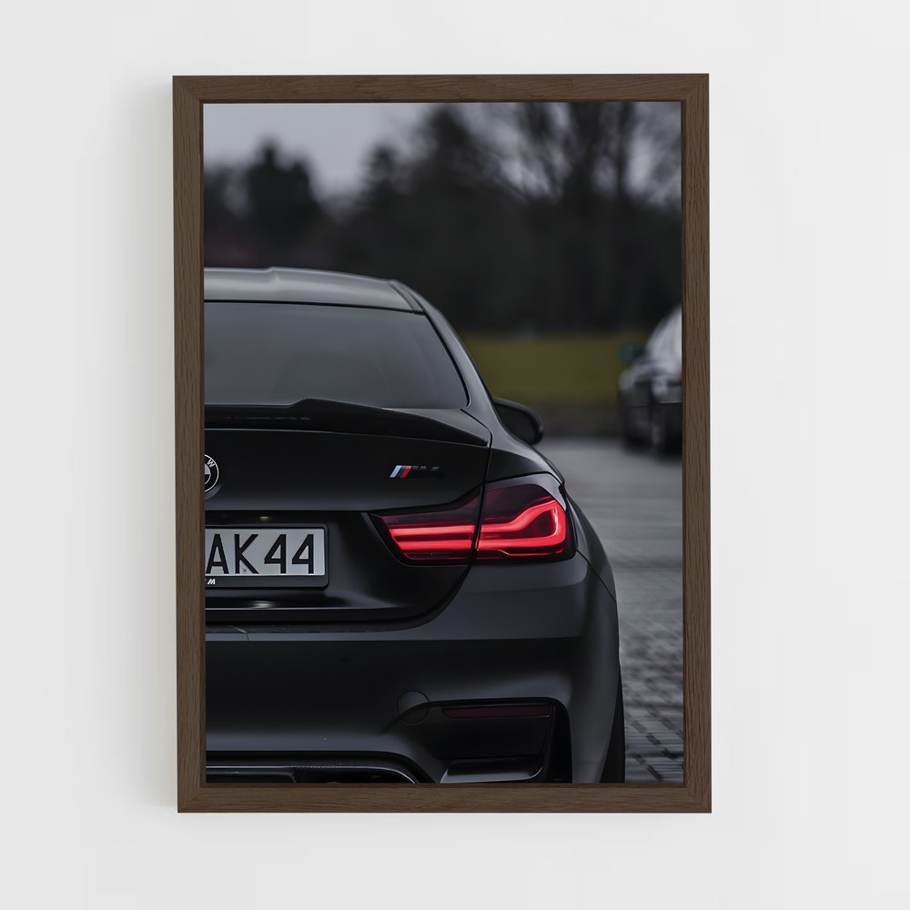 bmw-2 cadre Bois foncé