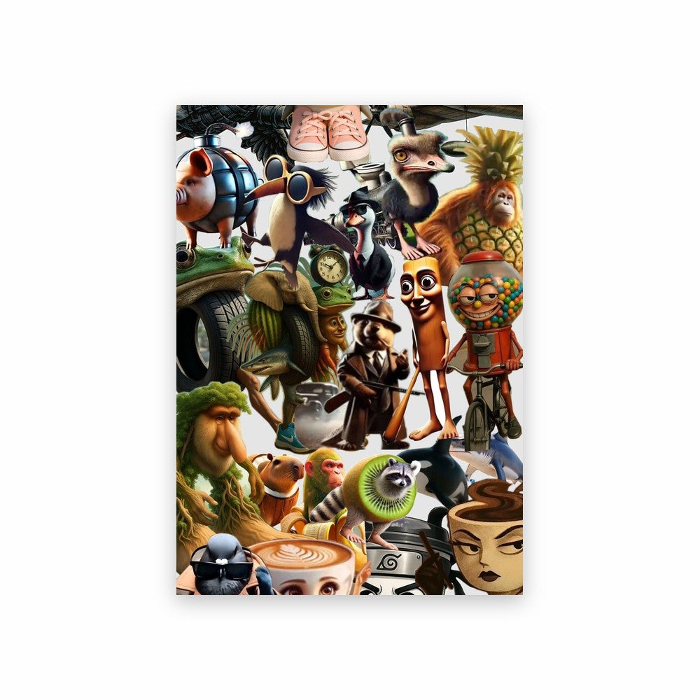 Poster Brainrot Personnages