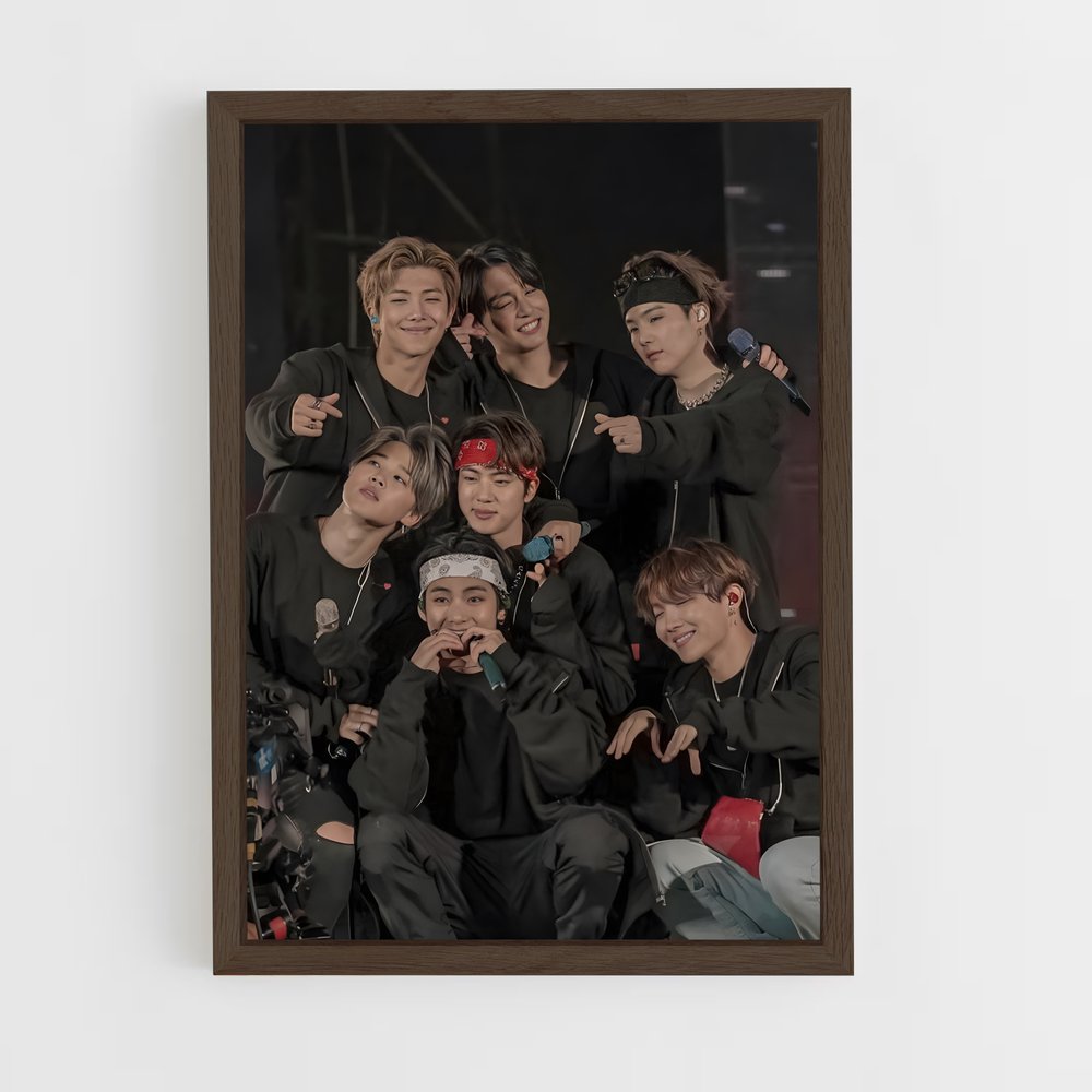 bts-7 cadre Bois foncé