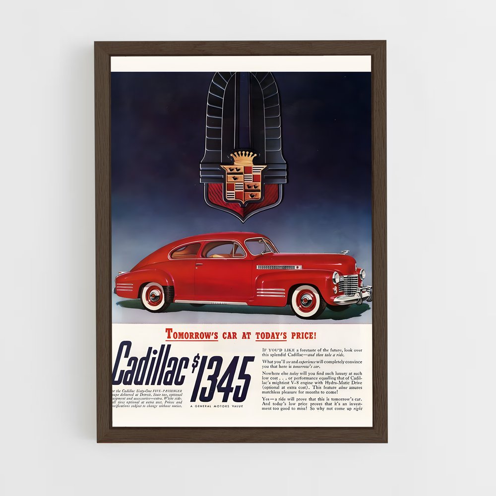 cadillac-5 cadre Bois foncé