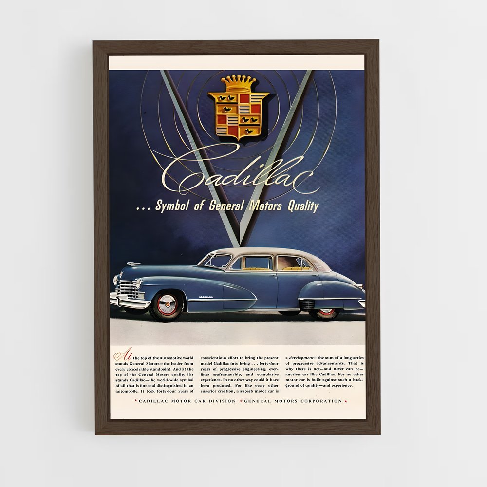 cadillac-6 cadre Bois foncé
