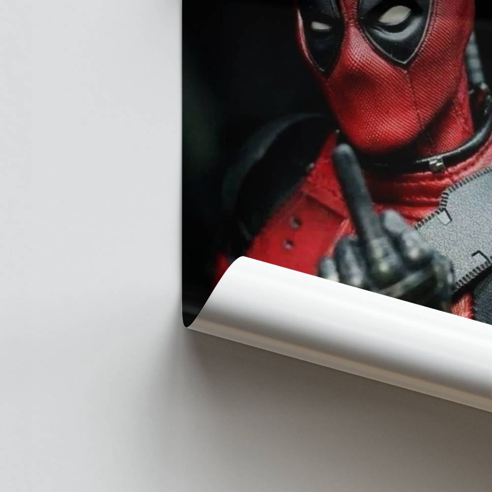 Poster del dito medio di Deadpool