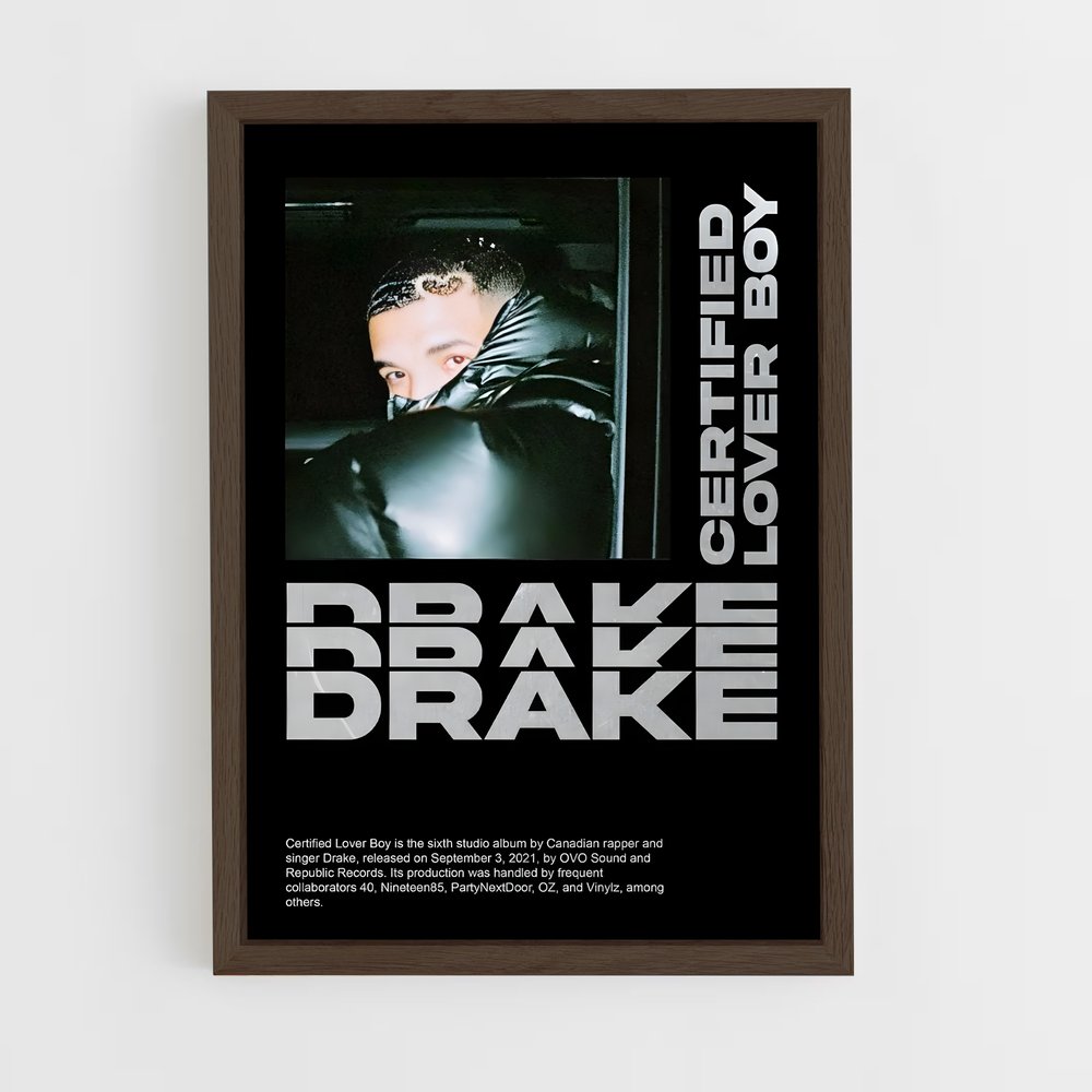 drake-2 cadre Bois foncé