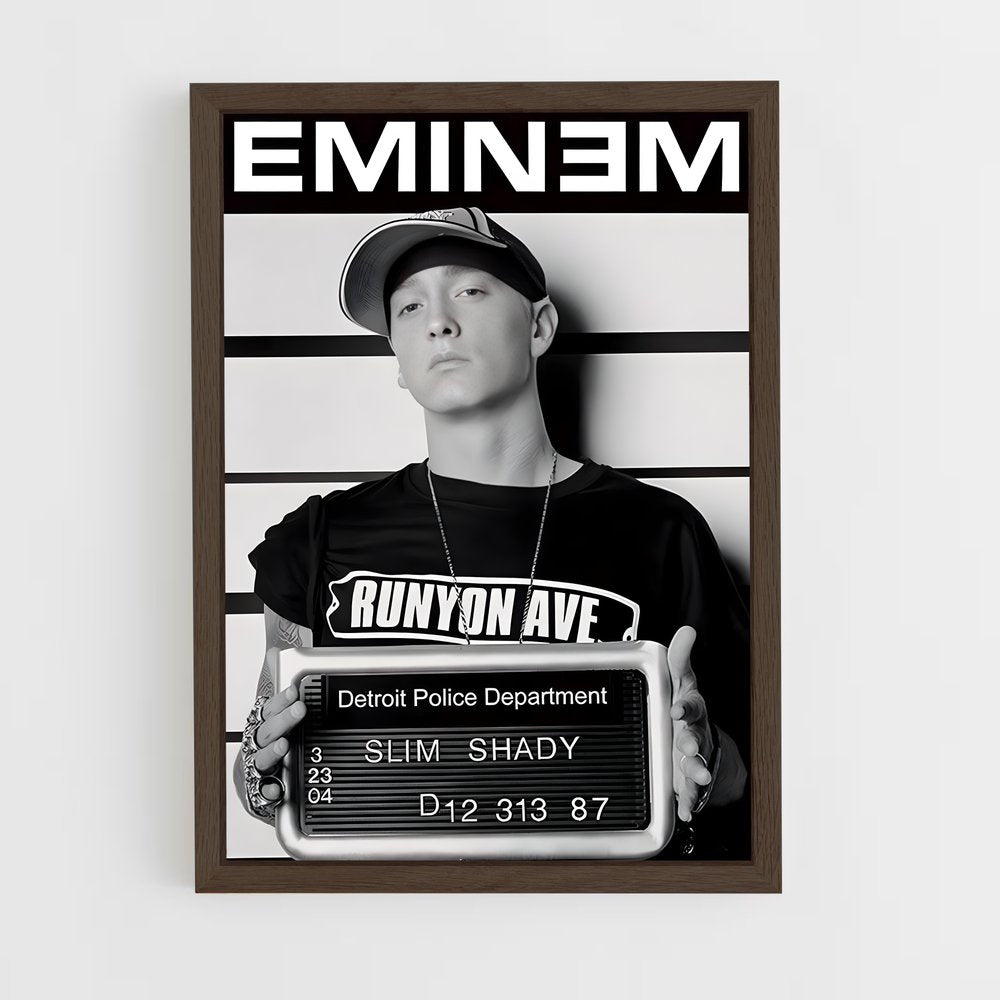 eminem-5 cadre Bois foncé