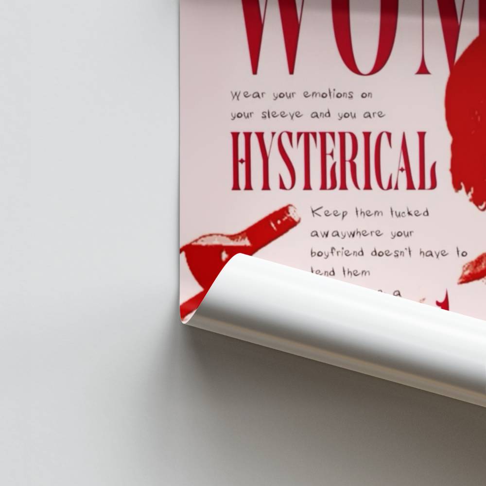 Poster femminista arrabbiato