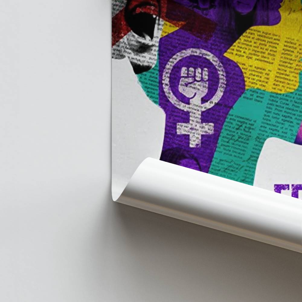 Poster Feministe Pouvoir