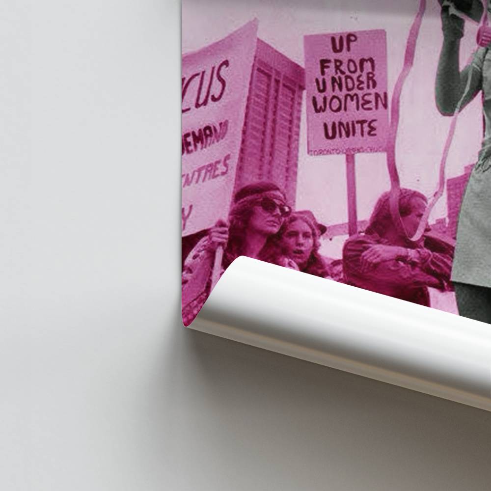 Poster femminista rosa