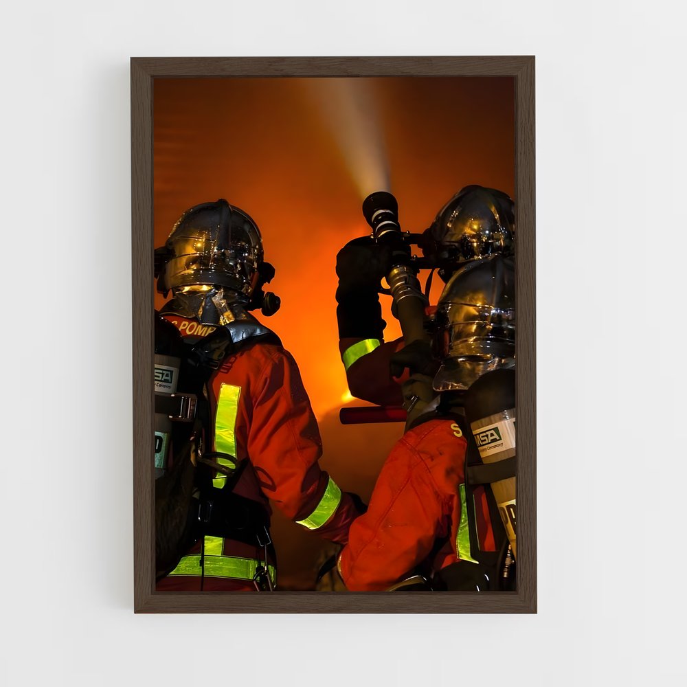 fireman-2 cadre Bois foncé