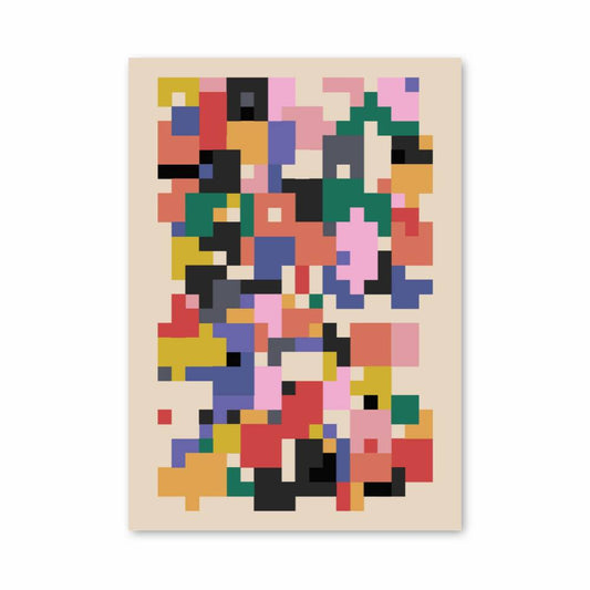 Poster Mosaïque Vibrante