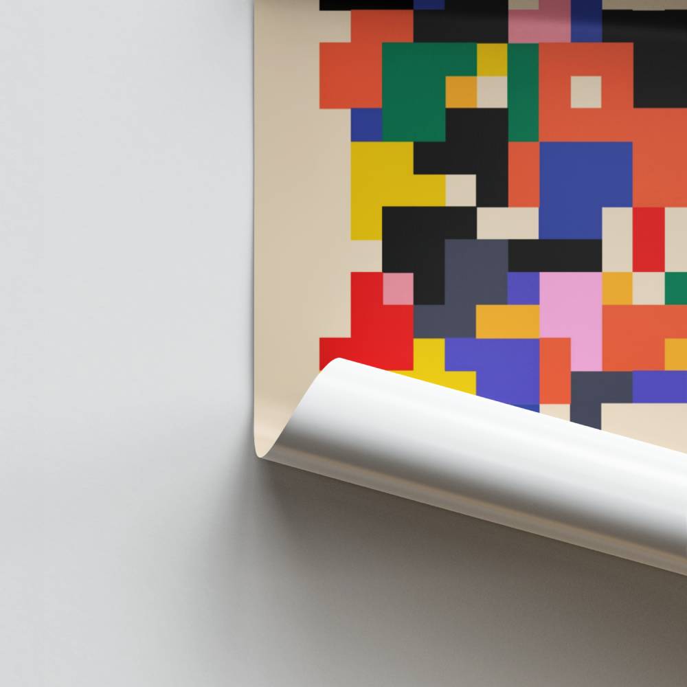 Poster di mosaico vibrante