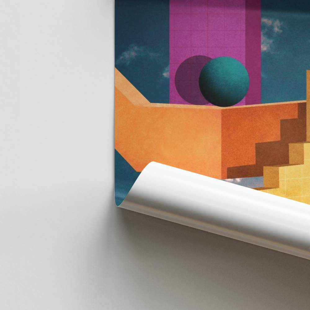Poster di elevazione geometrica