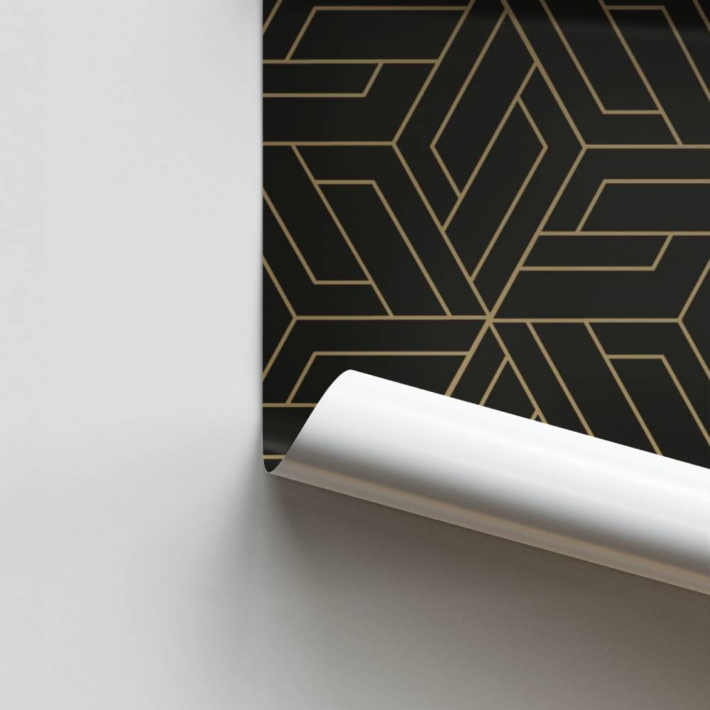 Elegante poster esagonale