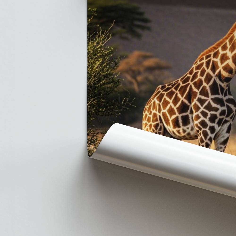 Poster della giraffa del Serengeti