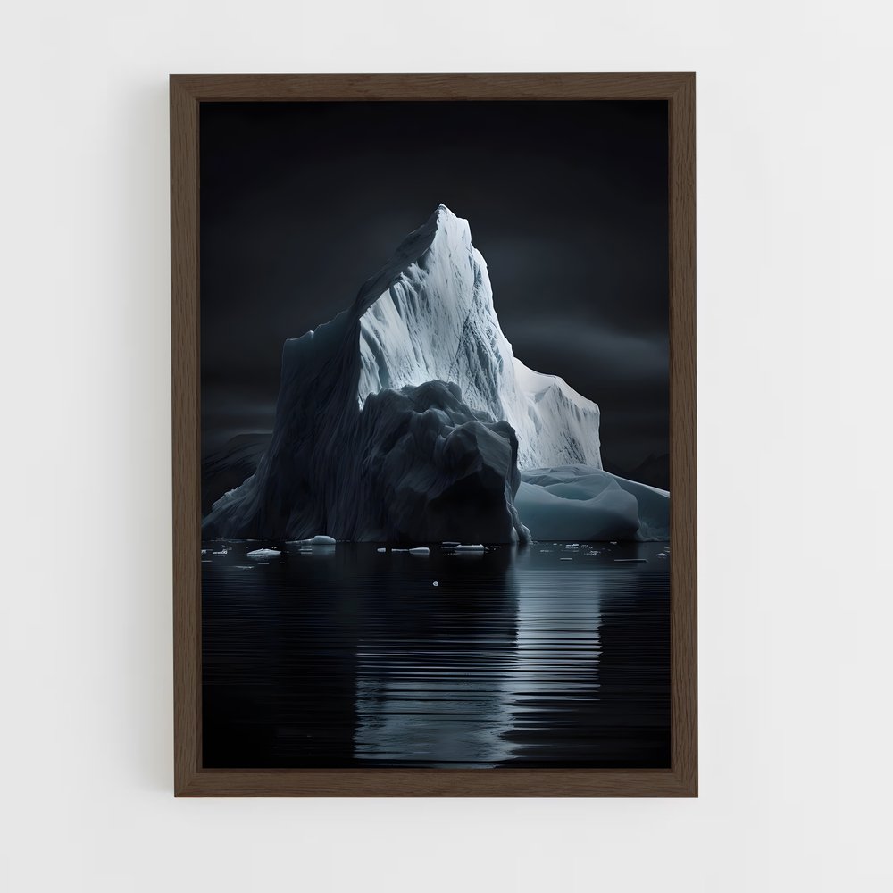 glacier-9 cadre Bois foncé