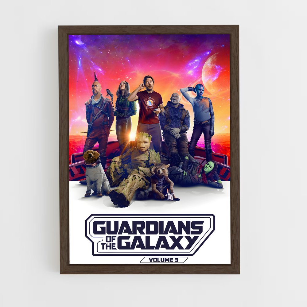 guardian-of-the-galaxy-10 cadre Bois foncé