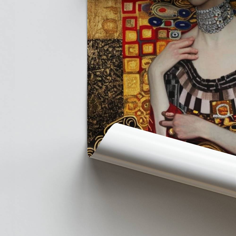 Poster di eleganza dorata