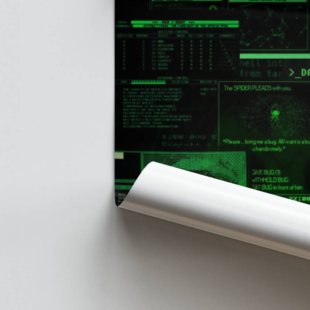 Poster di hacking informatico