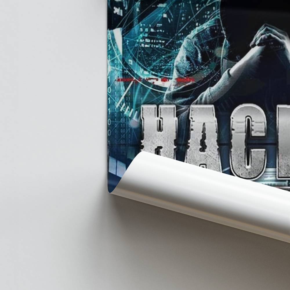 Poster enigmatico sulla sicurezza informatica