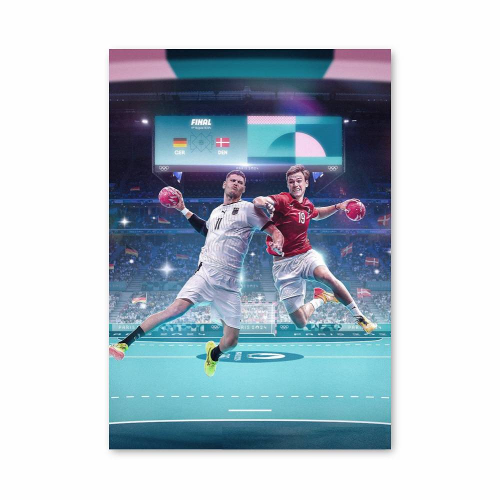 Poster Duel de Handball