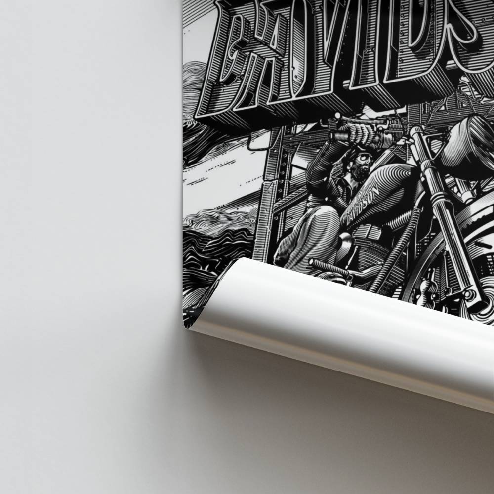 Poster Harley Davidson Crono