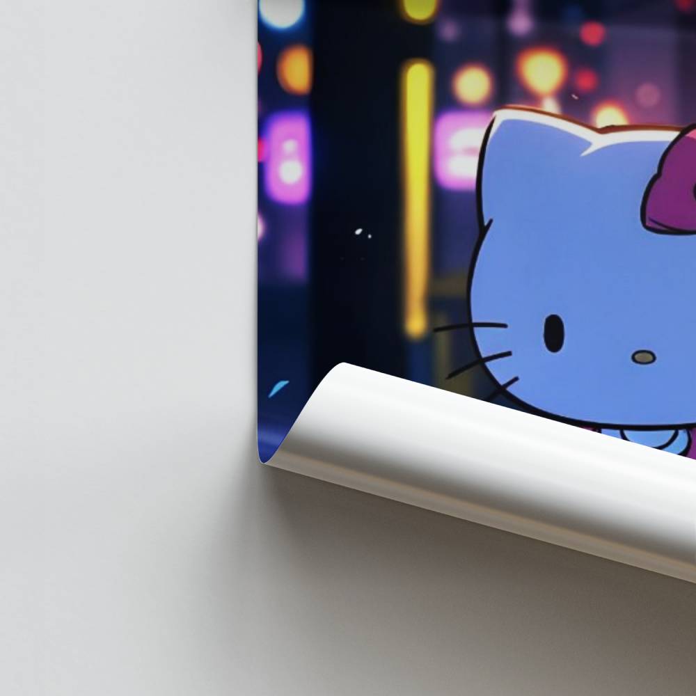 Poster Hello Kitty Notturno