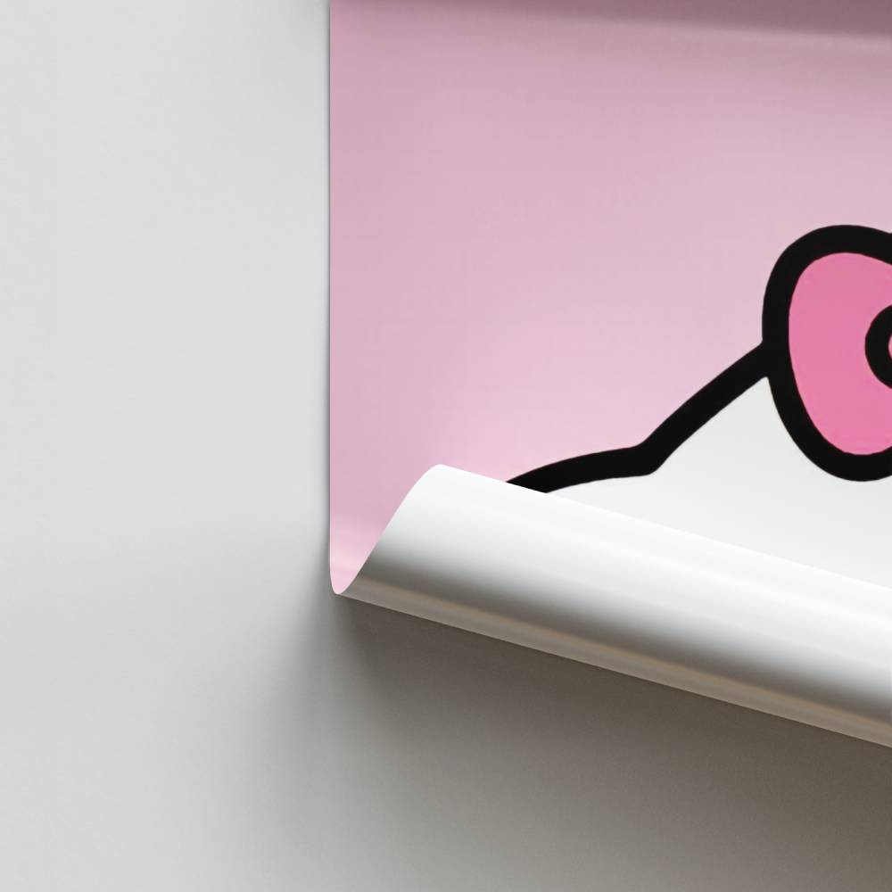 Poster di gattino rosa