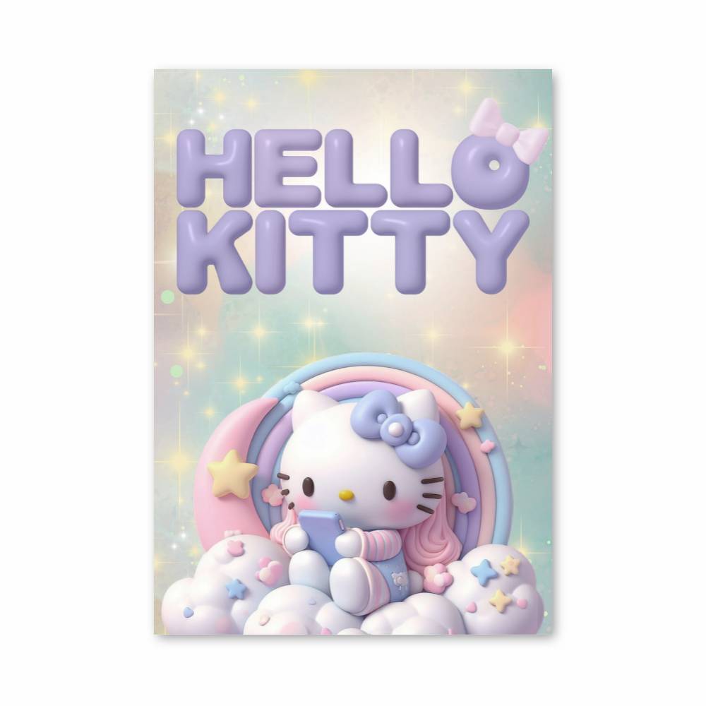 Poster Hello Kitty Ciel Étoilé