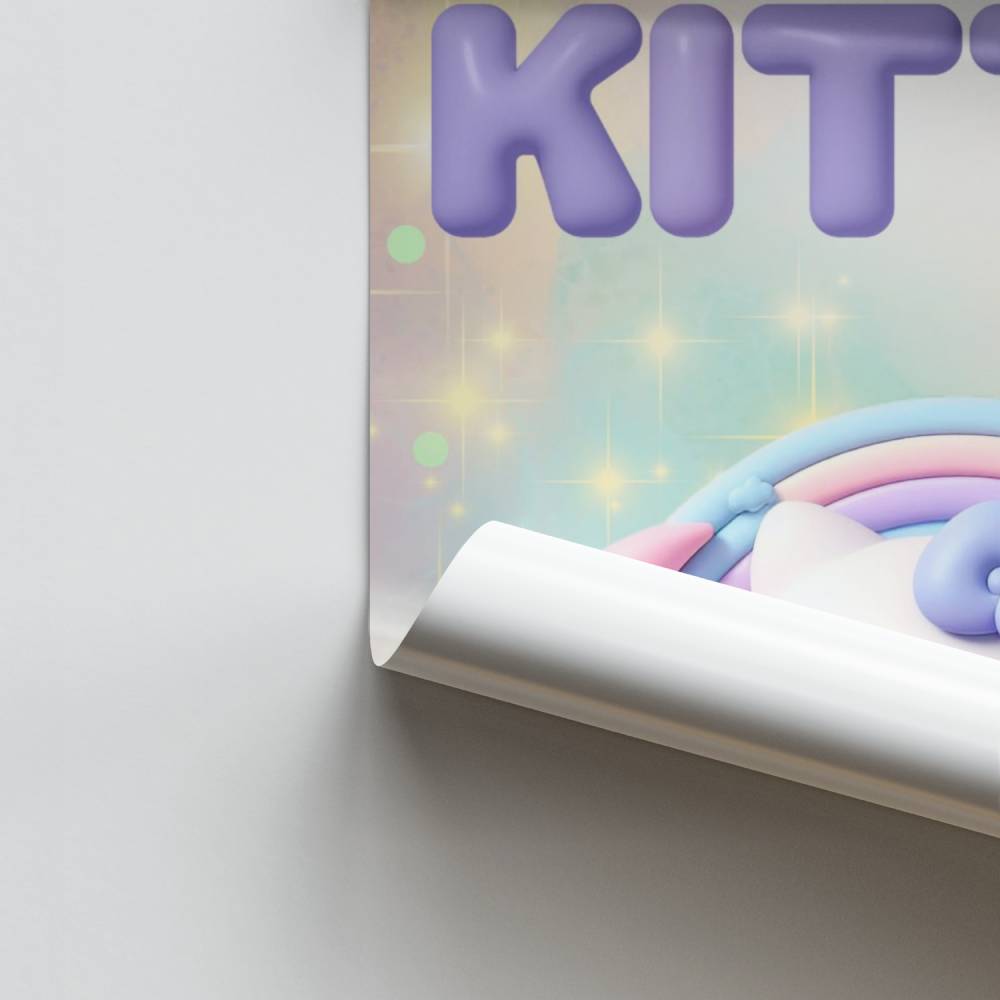 Poster del cielo stellato di Hello Kitty