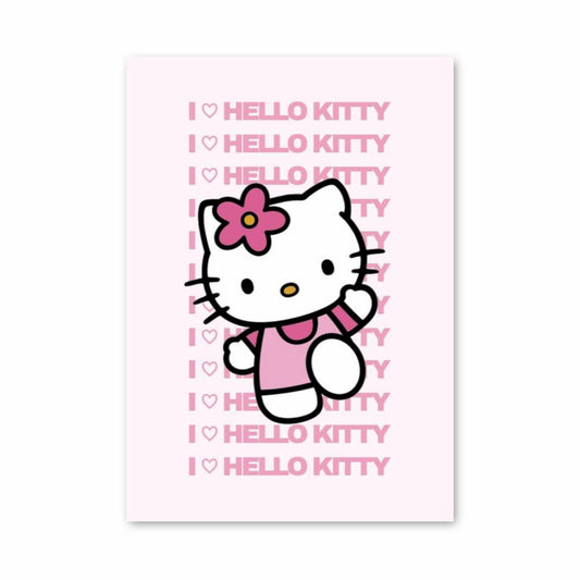 Poster J'adore Hello Kitty Roses