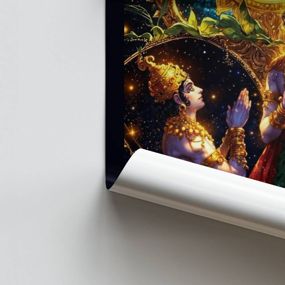 Poster di luci divine