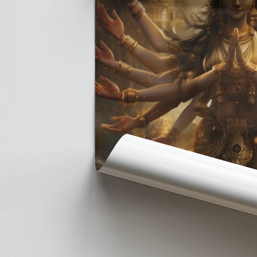 Poster della Dea multi-braccia