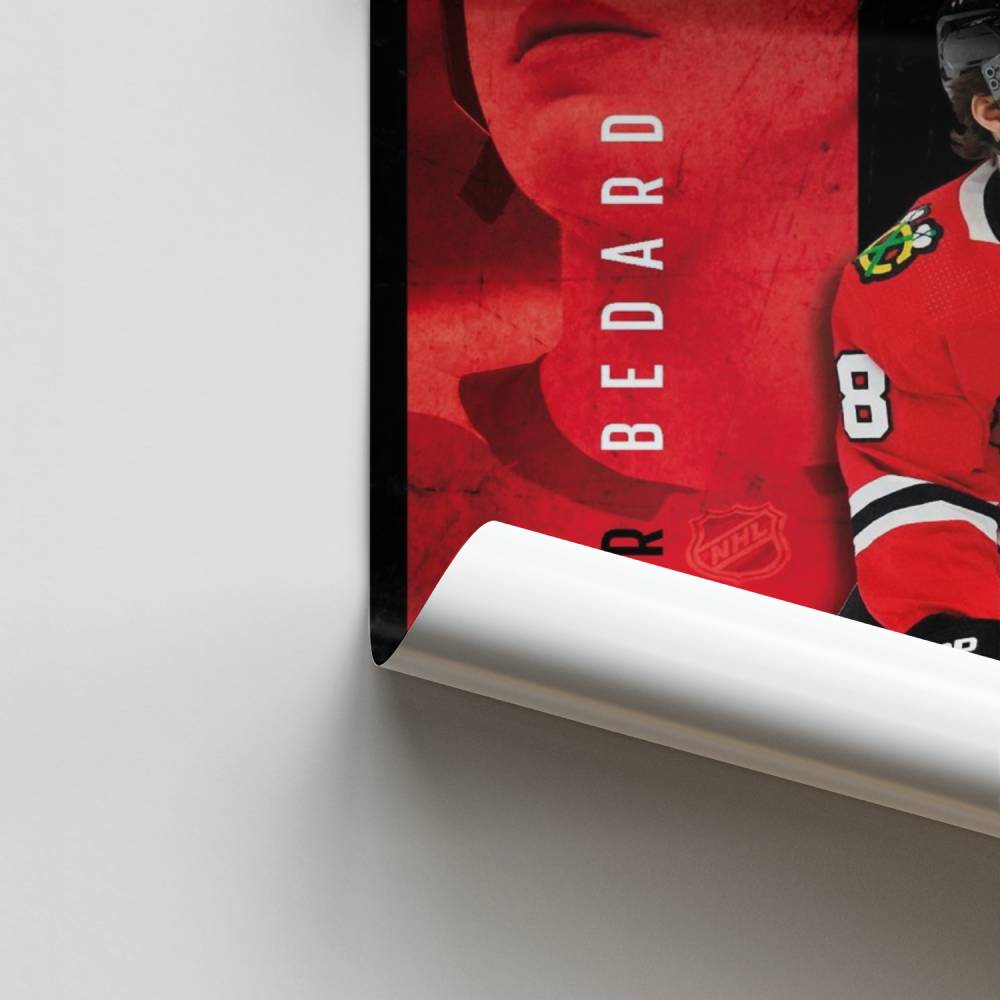 Poster da debuttante dei Chicago Blackhawks