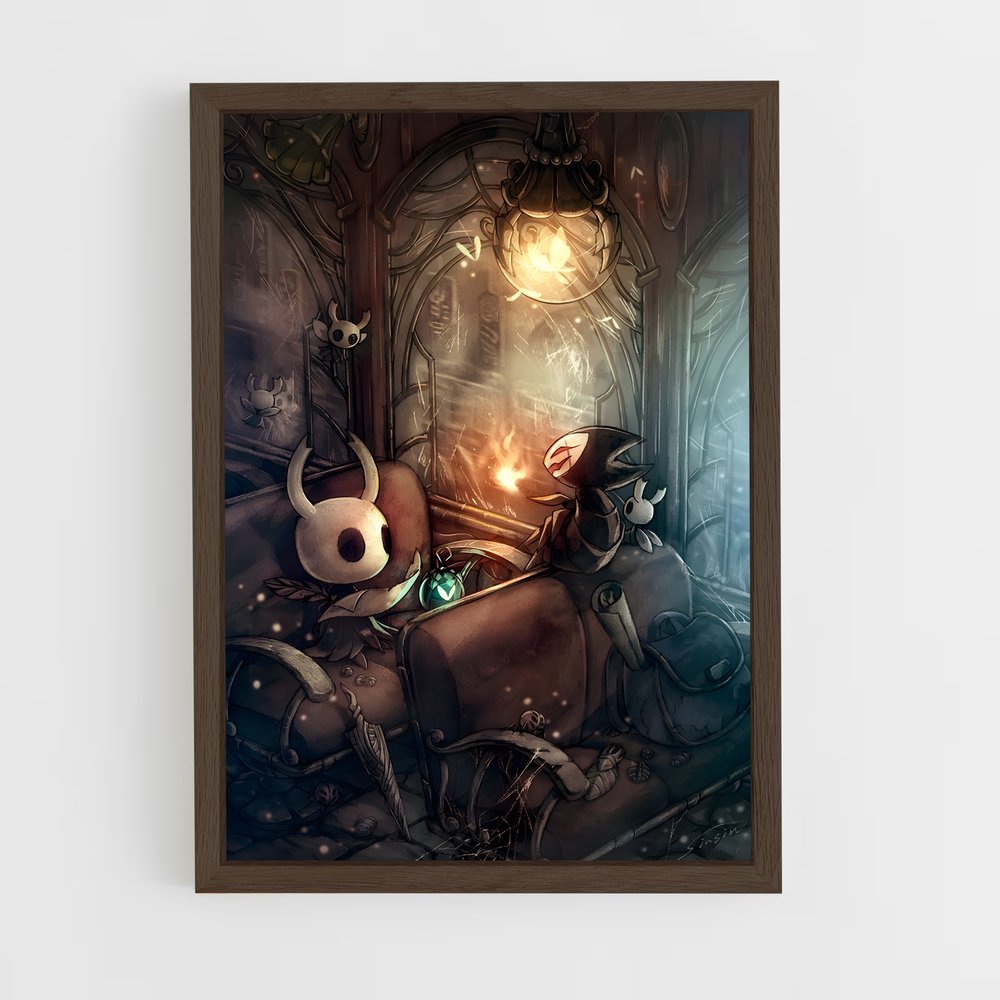 hollow-knight-7 cadre Bois foncé