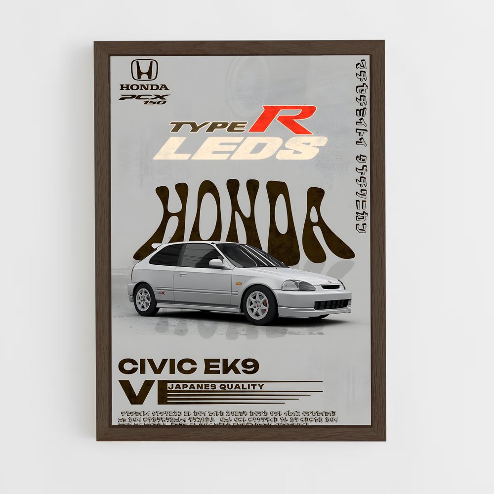 honda-15 cadre Bois foncé