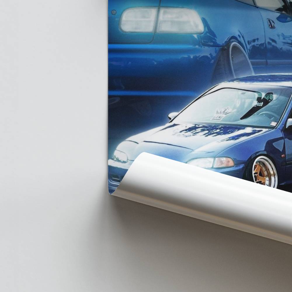 Poster Civic Édition Bleue