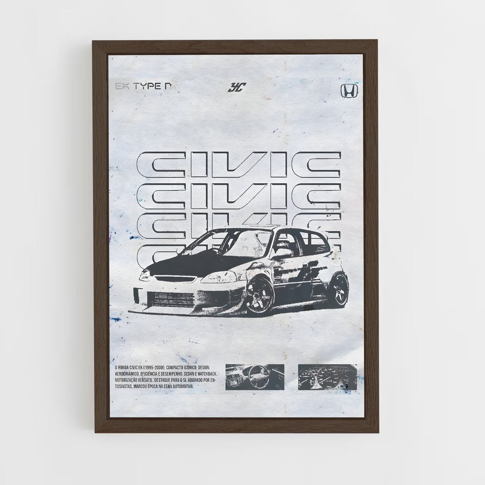 honda-2 cadre Bois foncé