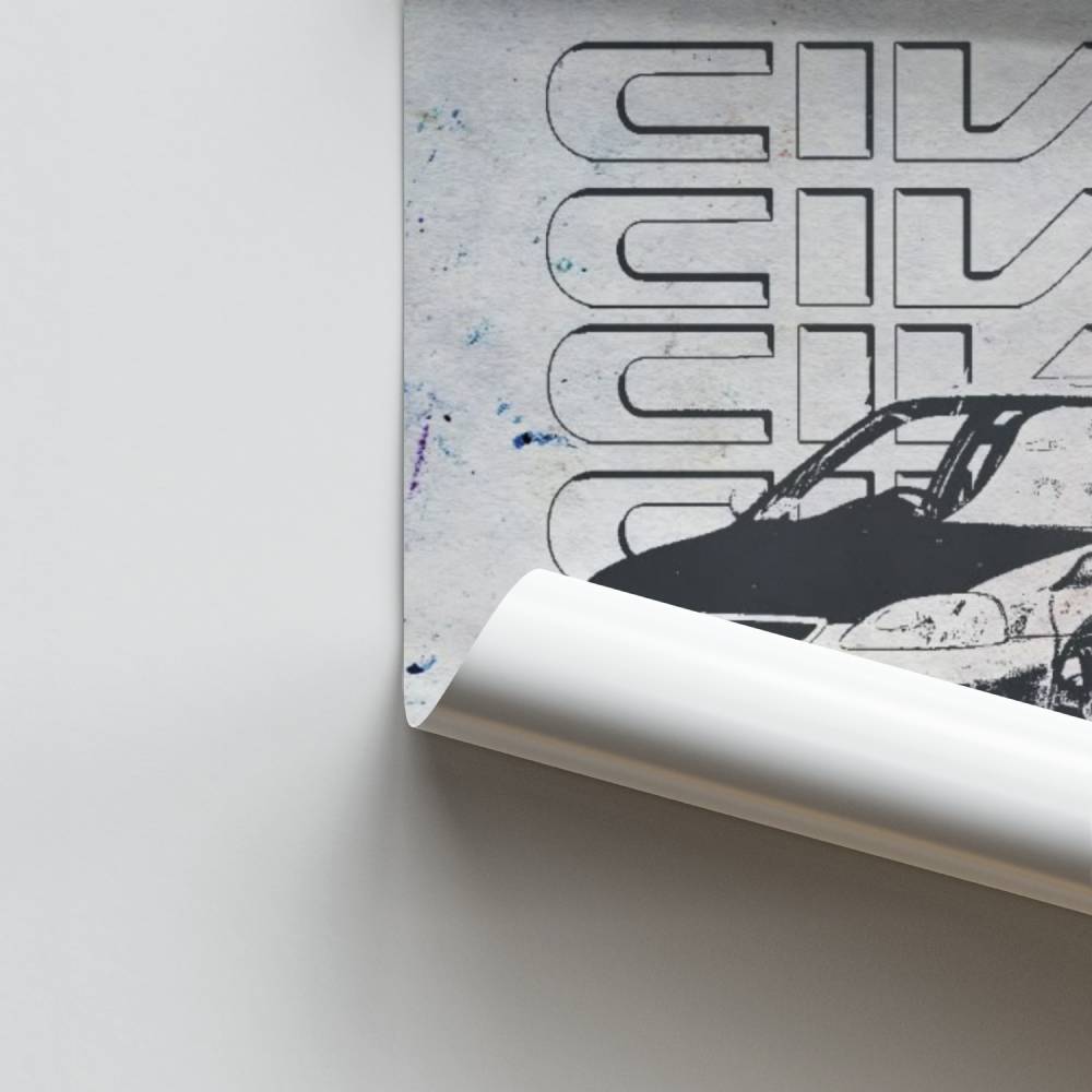 Poster 1983 CBR400F Vintage