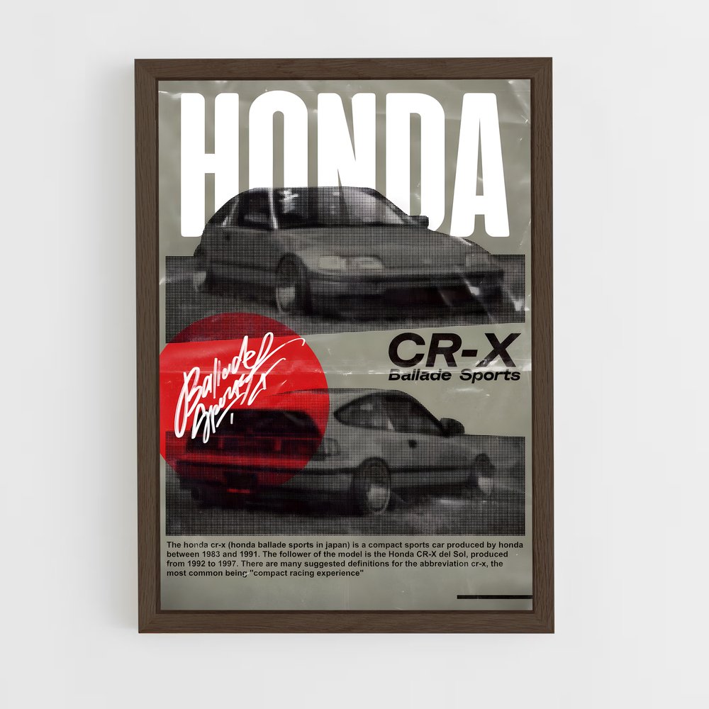 honda-6 cadre Bois foncé