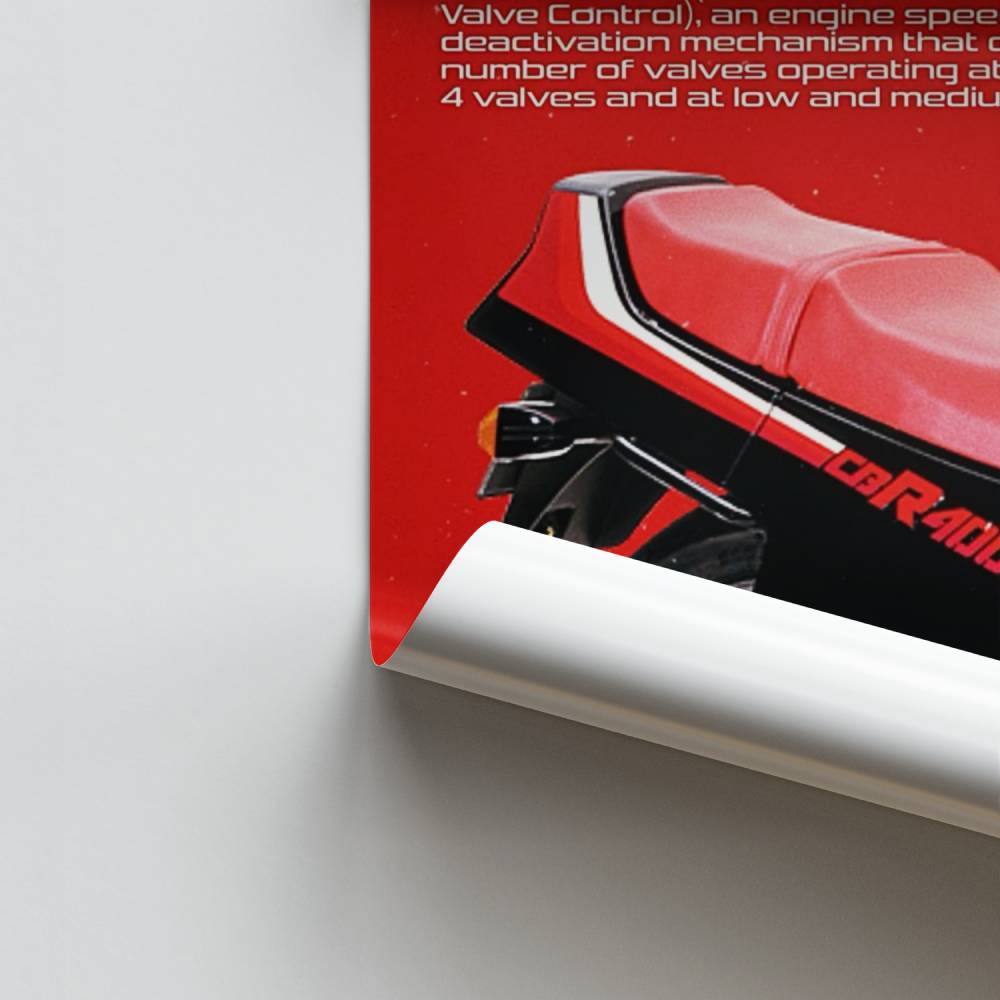 Manifesto CBR400F del 1983